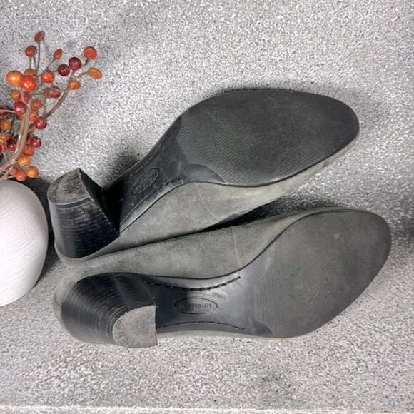 Easy Spirit Gray Suede Ankle Booties Boots Size 9 - Picture 4 of 6